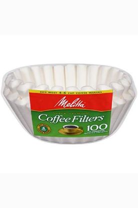 Picture of Melitta Coffee Filters Basket 100 Ct
