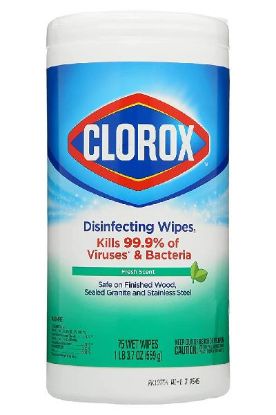 Picture of Clorox Disinfectant Wipes Fresh Scent 75 Ct