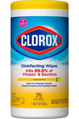 Picture of Clorox Disinfectant Wipes Crisp Lemon 75 Ct