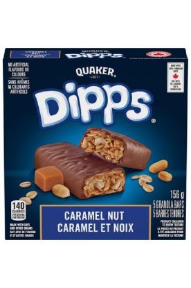 Picture of Quaker Dipps Caramel Nut Granola Bar 5ct 156 Grams