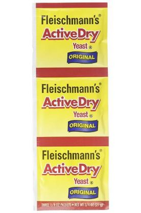 Picture of Fleischmanns Traditional Active Dry Yeast 3ct 8 Grams