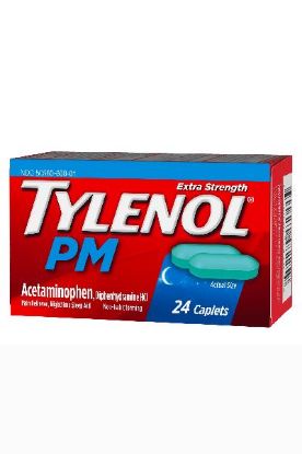 Picture of Tylenol Pm Pain Relief Caplets - Small 24 Ct