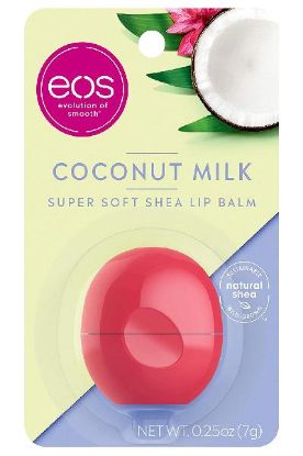 Picture of Eos Coconut Milk Lip Balm Sphere Visibly Soft 0.25 Oz