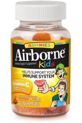 Picture of Airborne Gummies Kids Assorted Fruit 21 Ct