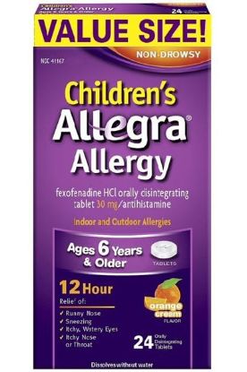 Picture of Allegra Children 12 Hour Orange Cream Quick Melts 12 Ct