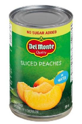 Picture of Del Monte Sliced Peaches In Water 398 Ml