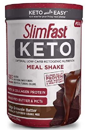 Picture of Slimfast Keto Meal Replacement Powder Fudge Brwn Bttr 13.40 Oz