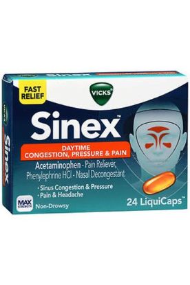 Picture of Vicks Daytime Severe Pressure & Pain Relief Liquicaps 24 Ct