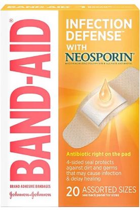 Picture of Johnson & Johnson Band-Aid Antibiotic - Assortment 20 Ct
