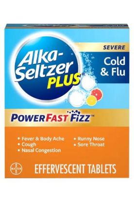 Picture of Alka Seltzer Plus Cold Flu Power Fast Fizz 20 Ct