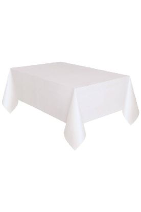 Picture of Unique White Table Cover 1 Ct