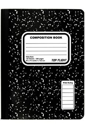 Picture of Top Flight Composition Notebook Wide Rule 100 Ct