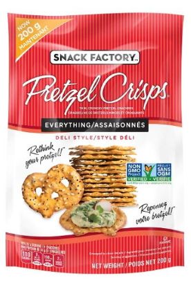 Picture of Snack Factory Pretzel Crisps Everything 200 Grams