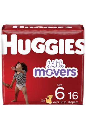 Picture of Huggies Little Movers Diapers Size 6 ( Over 35lb) 16 Ct