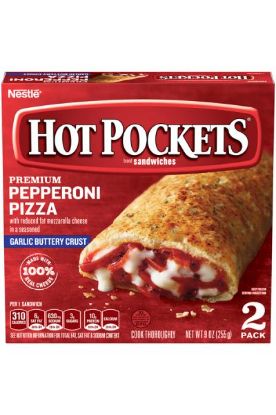 Picture of Hot Pockets Garlic Buttery Crust Pepperoni Pizza 2pk 9 Oz