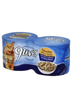 Picture of 9lives Tender Morsels With Real Chicken In Sauce 4pk 22 Oz