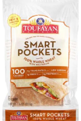 Picture of Toufayan Smart Pockets Wheat 7.4 Oz