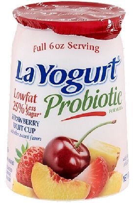 Picture of La Yogurt Lowfat Strawberry Fruit Cup Yogurt 6 Oz