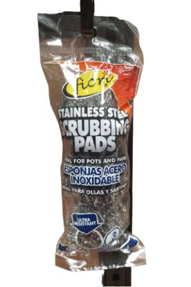 Picture of Flori Stainless Steel Scrubbing Pads 3 Ct