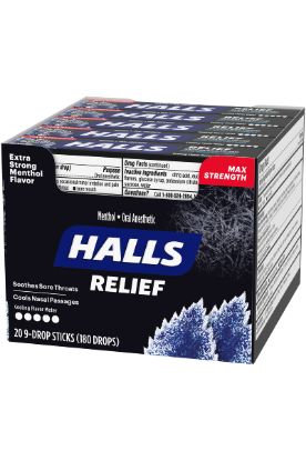 Picture of Halls Halls Extra Strong Lyptus Black 1 Ct