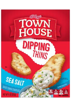 Picture of Kellogg/'s Town House Dipping Thins Sea Salt Baked Cracker 9 Oz