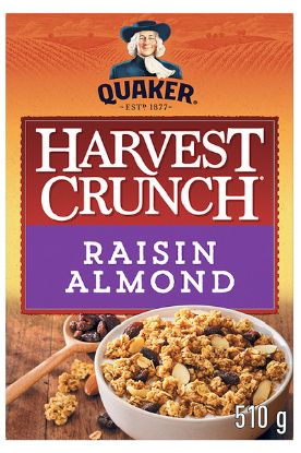Picture of Quaker Harvest Crunch Raisin & Almond Cereal 510 Gm