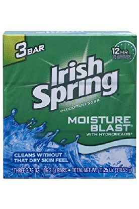 Picture of Irish Spring Moisture Blast Deodorant Soap 3 Ct