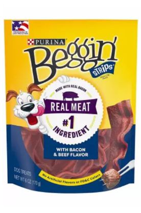 Picture of Purina Beggin Strips Bacon Flavor 170 Gm