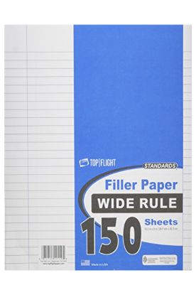 Picture of Top Flight Standard College Rule Filer Paper 150 Ct