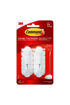 Picture of Command Medium Wire Hooks 2 Ct