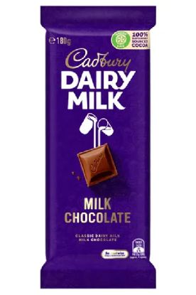 Picture of Cadbury Dairy Milk Chocolate Bar 180 Gm