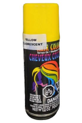 Picture of Fluorescent Yellow Hair Color Spray 2 Oz
