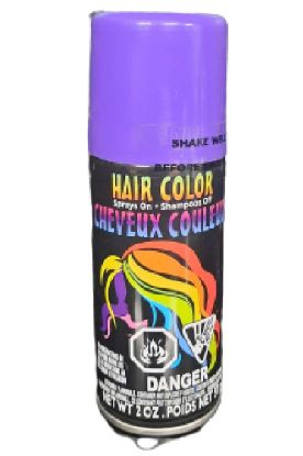 Picture of  Fluorescent Purple Hair Color Spray 2 Oz