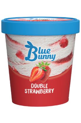 Picture of Blue Bunny Double Strawberry Pint 14 Oz