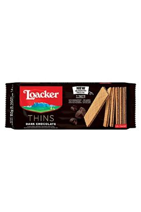 Picture of Loacker Thins Dark Chocolate 150 Gm