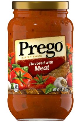 Picture of Prego Flavored W/Meat Pasta Sauce 14 Oz