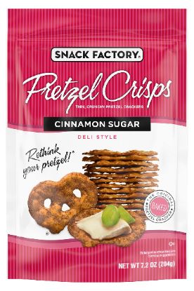 Picture of Snack Factory Pretzel Crisps Cinnamon Sugar 7.2 Oz