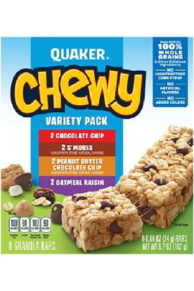 Picture of Quaker Chewy Variety Pack Granola Bars 6.72 Oz