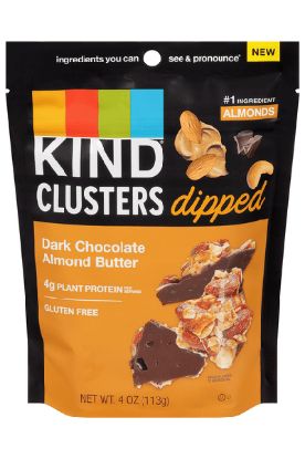 Picture of Kind Dipped Clusters Dark Chocolate Almond Butter 113 Gm