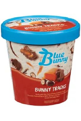 Picture of Blue Bunny Bunny Tracks Pint 14 Oz