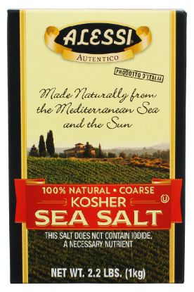 Picture of Alessi Kosher Sea Salt 32.3 Oz