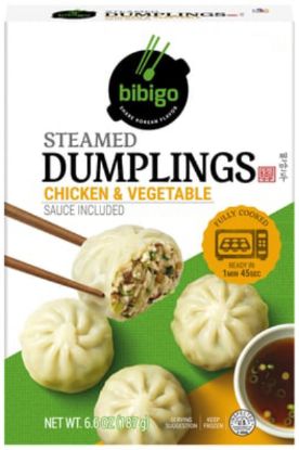 Picture of Bibigo Korean Style Steamed Dumplings Chicken & Vegetable 6.6 Oz