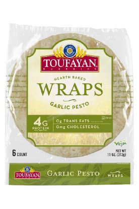 Picture of Toufayan Garlic Pesto Wraps 11 Oz