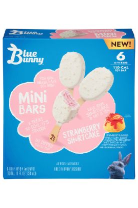Picture of Blue Bunny Mini Bars Strawberry Shortcake 328 Ml