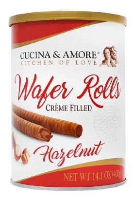 Picture of Cucina And Amore Hazelnut Rolled Wafers 14.1 Oz 14.1 Oz