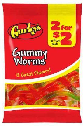 Picture of Gurleys 2 For 2 Gummy Worms 2.75 Oz
