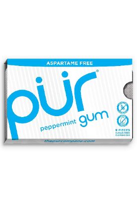 Picture of The Pur Company Aspartame Free Peppermint Gum Blister Pack 9 Pack