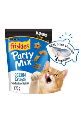 Picture of Friskies Friskies Party Mix Crunch Ocean Shrimp Crab Tuna 170 Grams