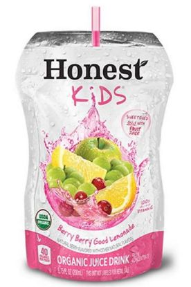 Picture of Honest Kids Berry Berry Good Lmnade Org Jce Drnk 6.75 Oz Pouch 8 Pk