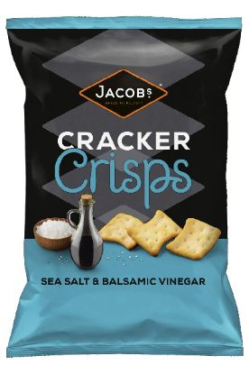 Picture of Jacobs Cracker Crisps Sea Salt & Balsamic Vinegar 15 Oz